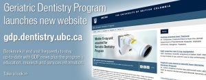 Geriatric Dentistry Program launches new website