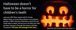 Halloween doesn’t have to be a horror for children’s teeth