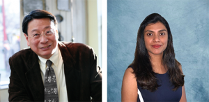 Dr. Edwin Yen (left), Dr. Sharmila Arjunan (right)